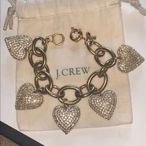 J.Crew chunky heart bracelet